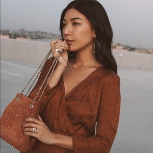 Sézane Hope Suede Bag